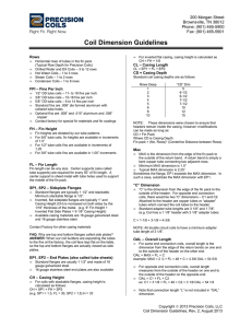 Coil Dimension Guidelines