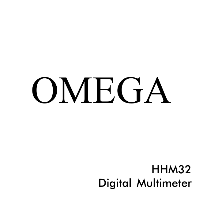 Manuals - OMEGA Engineering