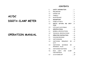 ac/dc digita clamp meter operation manual