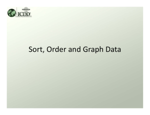 Sort, Order and Graph Data