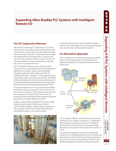 Expanding Allen-Bradley PLC Systems with Intelligent Remote I/O