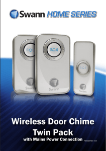 Wireless Door Chime Twin Pack