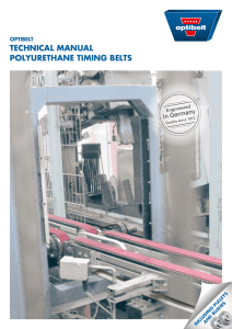Optibelt - Technical manual polyurethane timing belts