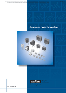 Trimmer Potentiometers