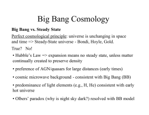 Big Bang Cosmology
