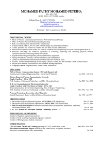 Resume - School of Computing
