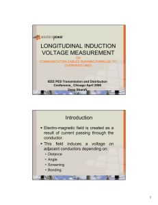 08TD0337 Longitudinal Induction Voltage Measurement