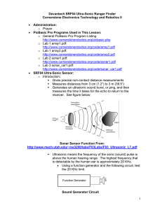 1 Devantech SRF04 Ultra-Sonic Ranger Finder Cornerstone