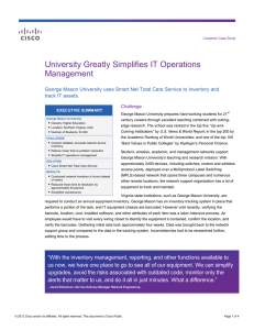 George Mason University Simplifies IT Operations