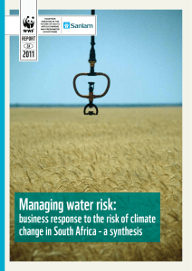 Managing water risk