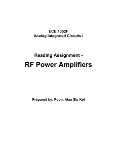 RF Power Amplifiers