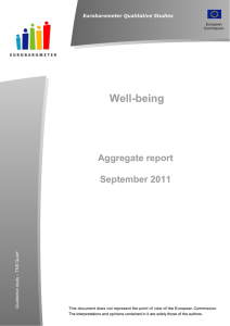 Well-being - Aggregate report