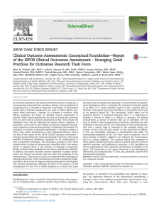 Clinical Outcome Assessments