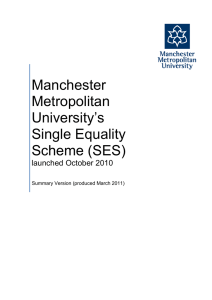 SES Summary - Manchester Metropolitan University