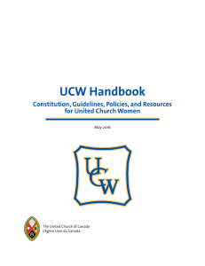 (UCW) Guidelines - The United Church of Canada