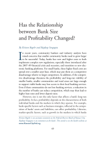 Has the Relationship between Bank Size and Profitability Changed?