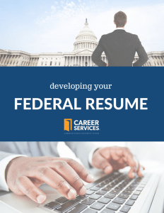 federal resume - American Public University System