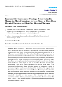 Fractional Slot Concentrated Windings: A New Method to Manage