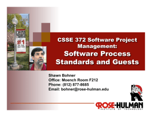 Software Process Standards and Guests - Rose