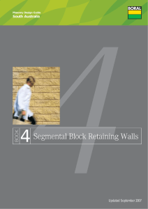 Segmental Block Retaining Walls