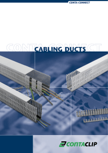 cabling ducts - CONTA-CLIP