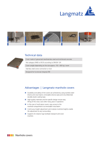 Technical data Advantages | Langmatz manhole covers Manhole