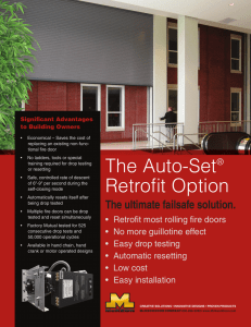 The Auto-Set® Retrofit Option