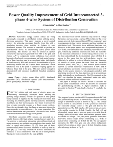 Power Quality Improvement of Grid Interconnected 3-phase 4