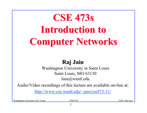 CSE 473s Introduction to Computer Networks