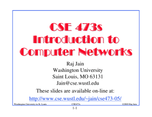 CSE 473S: Introduction to Computer Networks
