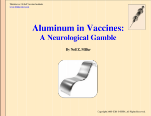 Aluminum in Vaccines - ThinkTwice Global Vaccine Institute