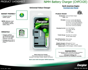 NiMH Battery Charger (CHFCV2E)