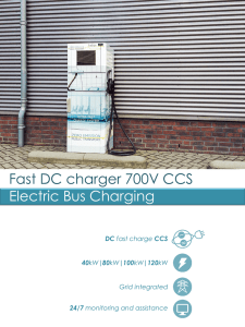 Fast DC charger 700V CCS Electric Bus Charging