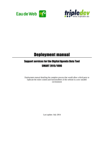 Deployment manual - Digital Agenda Data