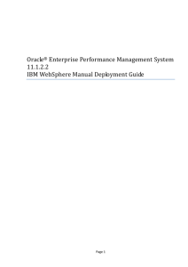 Oracle® Enterprise Performance Management System 11.1.2.2 IBM