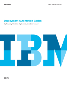 Deployment Automation Basics - CM