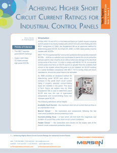 achieving higher short circuit current ratings for industrial
