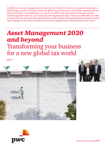 Asset Management 2020 and beyond