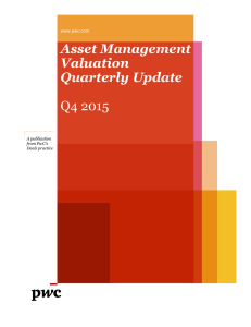 Asset Management Valuation Quarterly Update Q4 2015