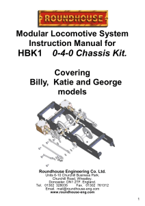 HBK1 0-4-0 Chassis Kit.