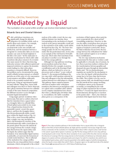 Crystal–crystal transitions: Mediated by a liquid