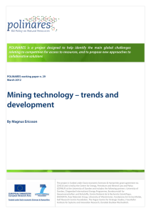 Mining technology – trends and development