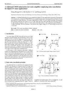 A wideband CMOS inductorless low noise amplifier employing noise