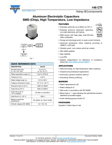 146 CTI Aluminum Electrolytic Capacitors SMD (Chip), High