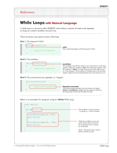 While Loops with Natural Language