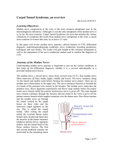 Carpal Tunnel Syndrome, an overview