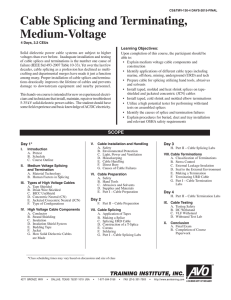 Cable Splicing and Terminating, Medium-Voltage