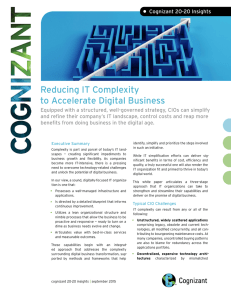 Reducing IT Complexity to Accelerate Digital Business