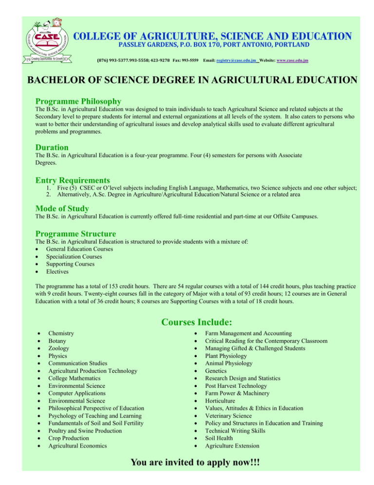 agricultural education essay