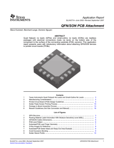 QFN/SON PCB Attachment Application Report (Rev. A